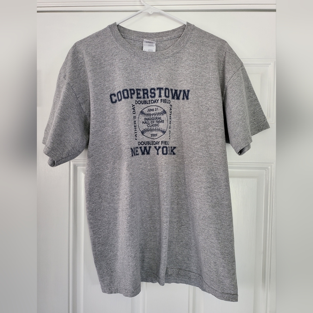 Baseball Cooperstown NY Men's L Large T-Shirt Inaugural Hall Of Fame Classic HOF